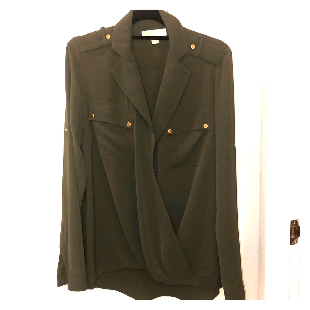 Michael Kors long-sleeve/3 quarter length blouse